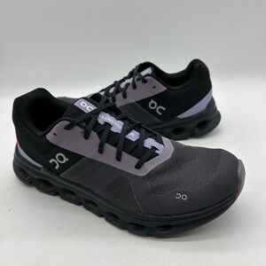 On Running 46.98077 Women Size 10 Cloudrunner Trainer Iron/Black Running Shoes